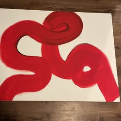 Abstract Red Painting 