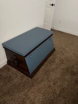 Gorgeous Vintage Wood Trunk