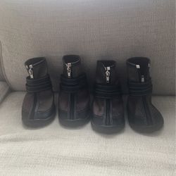Leather Dog Boots $5