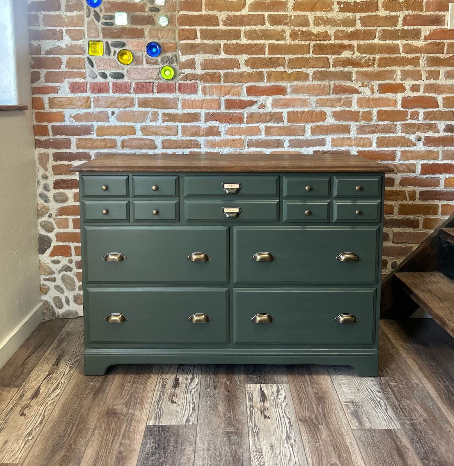 Refinished Vintage Apothecary Style Dresser / Changing Table! 