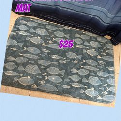 Fish 🐟 Bathroom Floor Mat- Washable