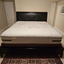 King Sized Bed, Frame, and Box Spring