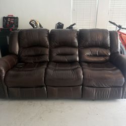 Leather Sofa Recliner 