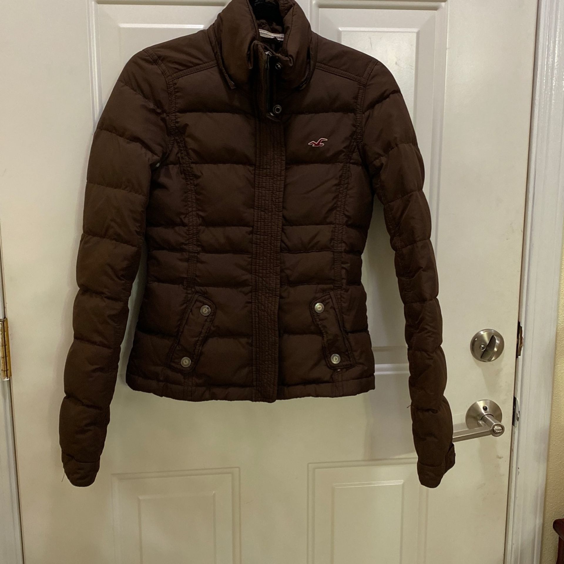 Hollister Jacket Brown Small Lost Hoodie
