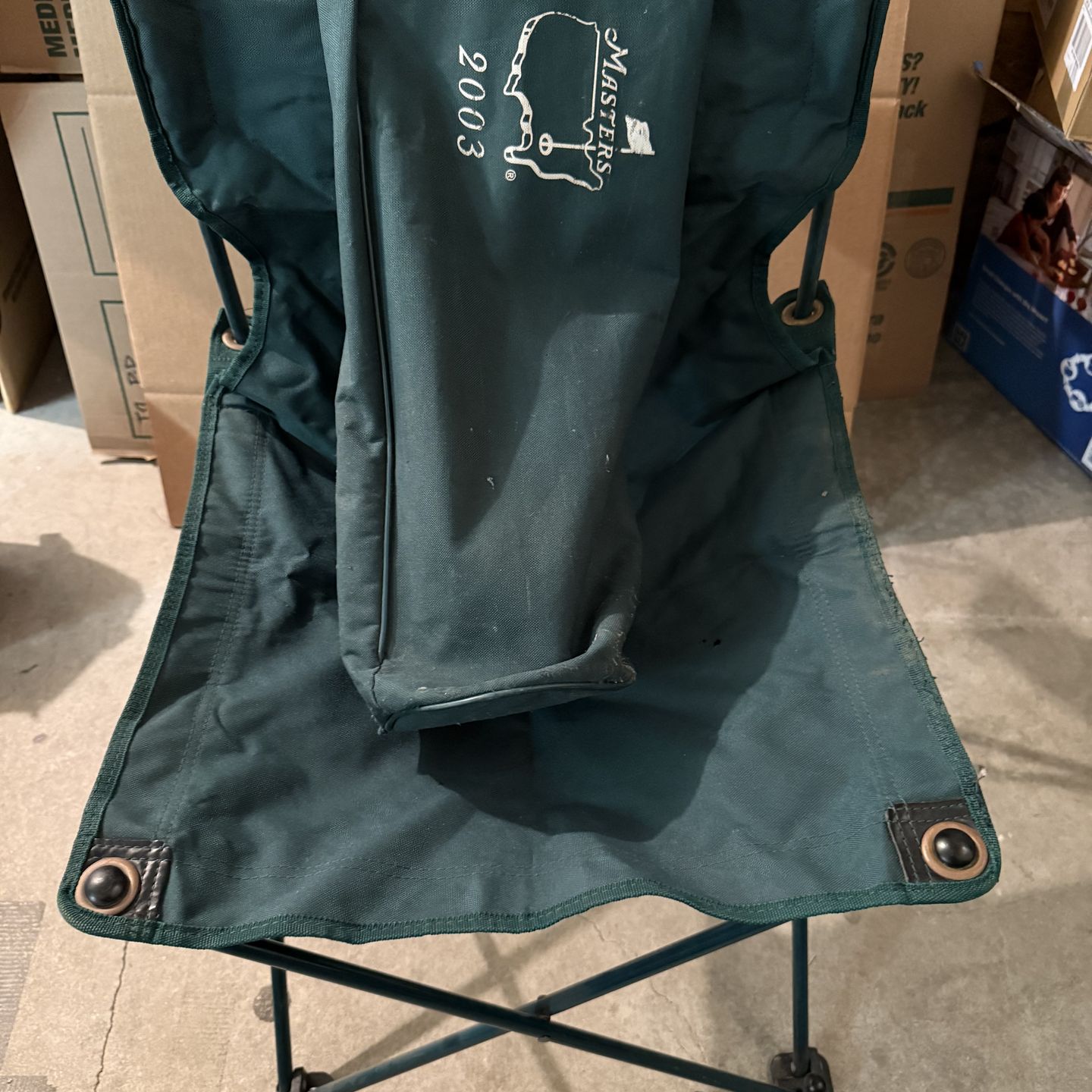 Vintage 2003 Masters Tournament folding chair — genuine Augusta National collectible.