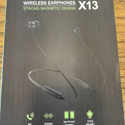 New Wireless Bluetooth Magnetic Earbuds X13 