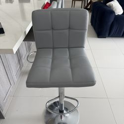 4 Gray Bar Stools 