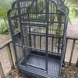 Large bird cage with  accessories