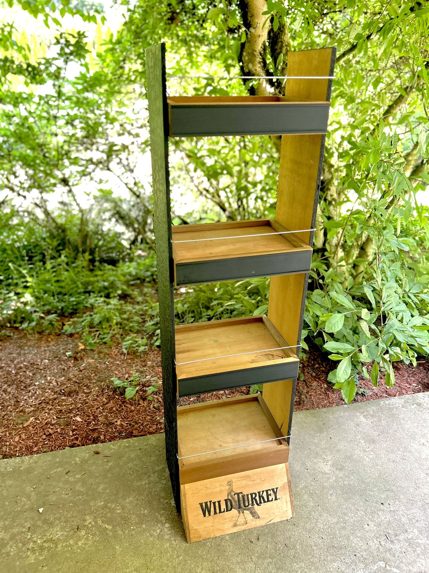 Rustic Farm Chalk Board Shelf Country Wild Turkey