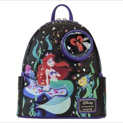 NEW Loungefly The Little Mermaid 35th Anniversary Life is  the Bubbles Mini Backpack