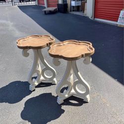 Brand New Cozayh Rustic Farmhouse Cottage core Accent End Tables