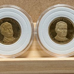 Circulated Proof Presidential Dollars Qty 4