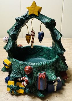 Make the Season Bright Glitter Decor Christmas Candy Decorative basket