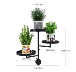 Brand new 3-Tier Black Metal Wall