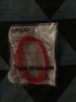 GOGO Red Silicone Wristbands