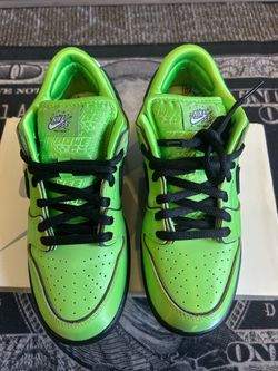 Dunk low Powerpuff buttercup size 8