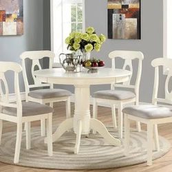 Round DINING TABLE WITH 4 CHAIRS