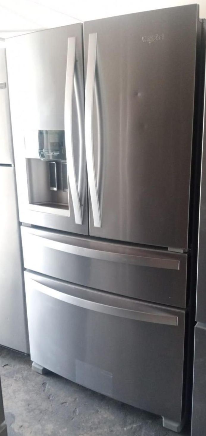 Whirlpool 4 Door Stainless Steel Refrigerator Fridge
