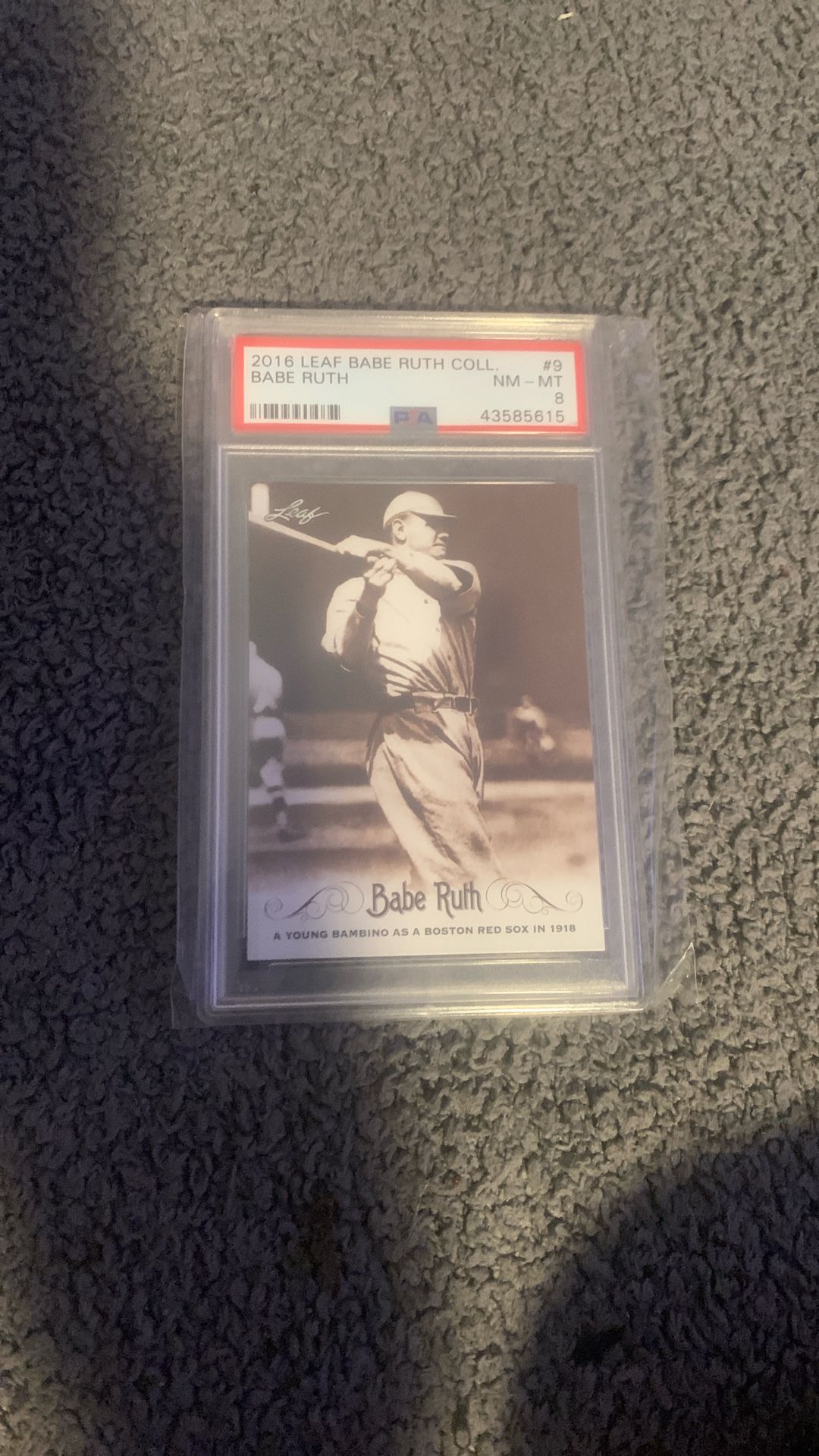 Babe Ruth Baseball Card