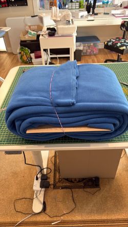 Blue fleece