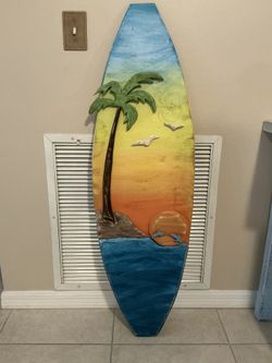 Wooden Handmade 3D Surfboard Art