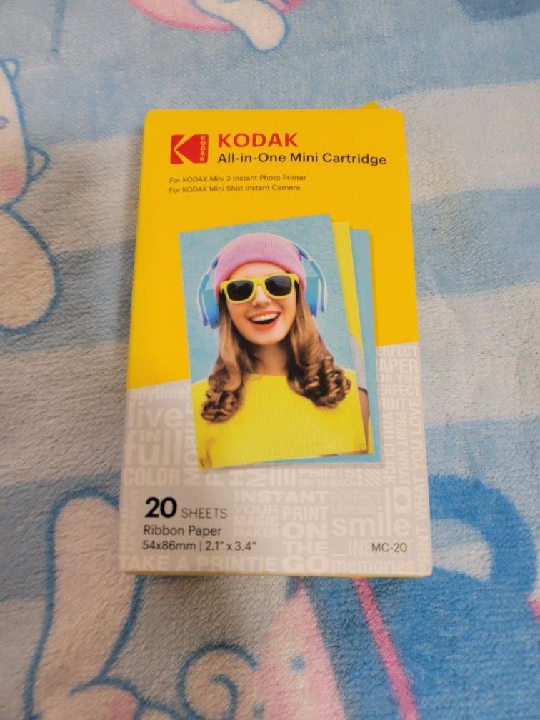 Kodak All in One Mini Cartridge 20 Sheets 2.1x3.4 Ribbon Paper