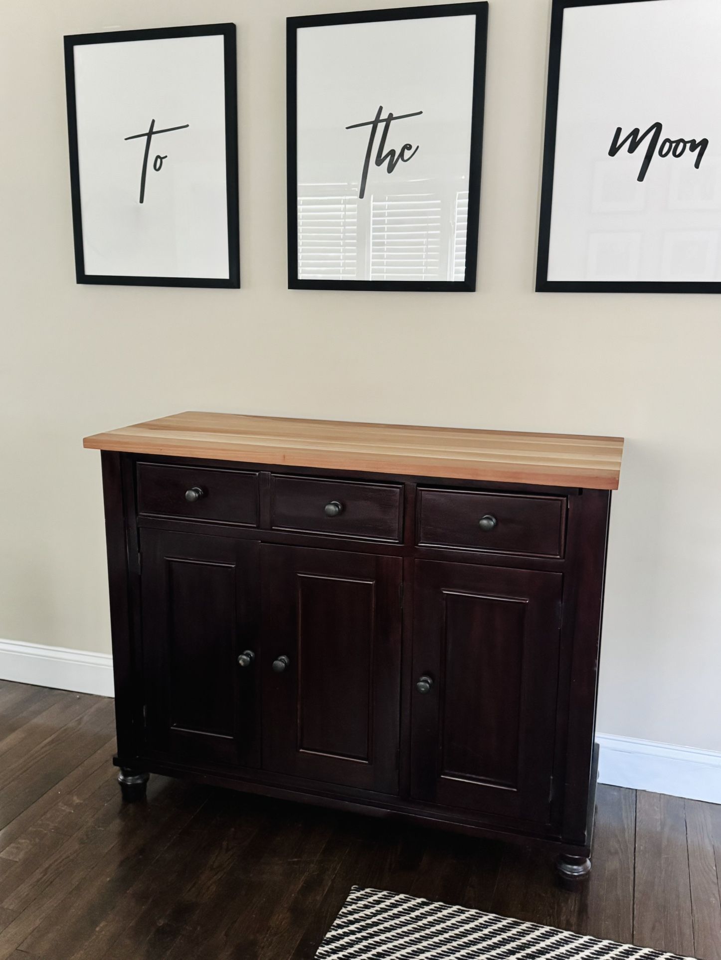 CRATE & BARREL Buffet Table