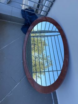 Wood mirror