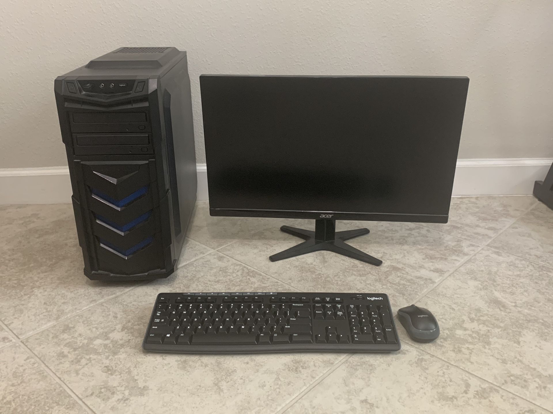 Custom Computer w/ Monitor, Keyboard and Mouse