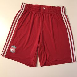 Adidas Liverpool 2008-10 Authentic Home Shorts — Size Large