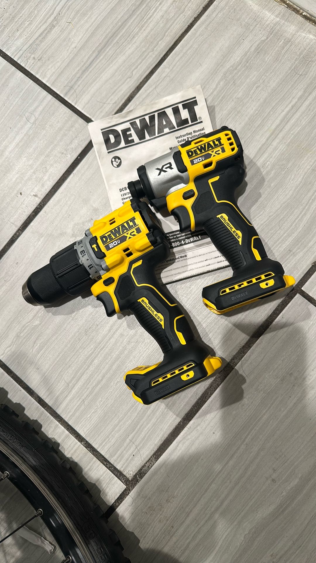 Drill And Impact Dewalt Xr 3 Speed Brand New Tools Only