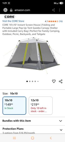 CORE 10x10 Instant Screen House Canopy Tent