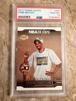 Kobe Bryant ‘17 Panini Hoops ‘Career Tribute’ #294 PSA 10