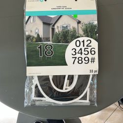 Yard Sign Numbers