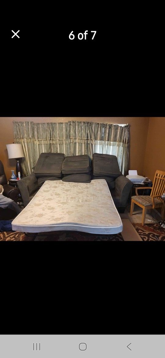 Full Size Sleeper Sofa, Love Seat, AND Ottoman