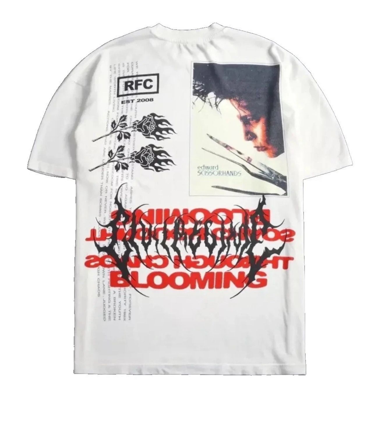 New in bag Edward Scissor hands x Civil Regime Oversized Heavy Tee Size XL NWT