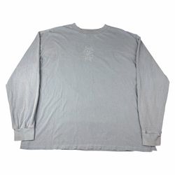 Ksubi Embroidered Logo Biggie Long Sleeve T-Shirt Faded Dust Blue Adult Size 2XL XXL OG Rare