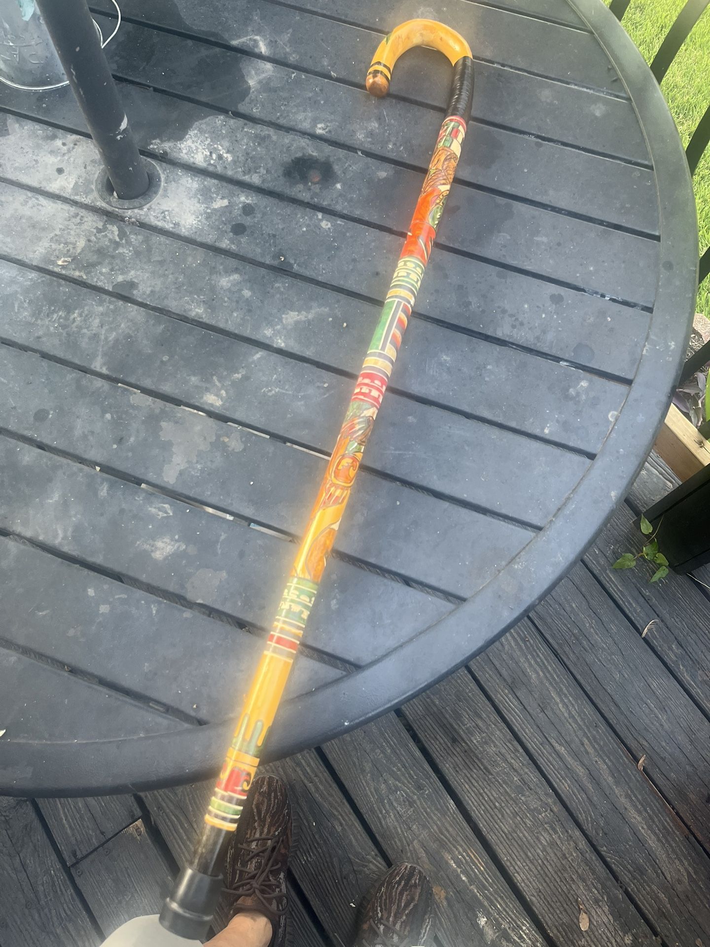 Can With Native Art . Hand Made $50
