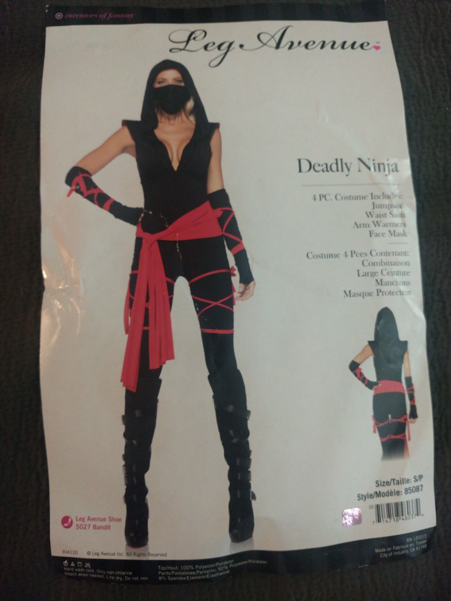 Women's ninja Halloween Costume - small