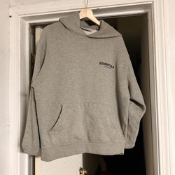 ESSENTIALS HOODIE DARK OATMEAL (SIZE: MEDIUM)