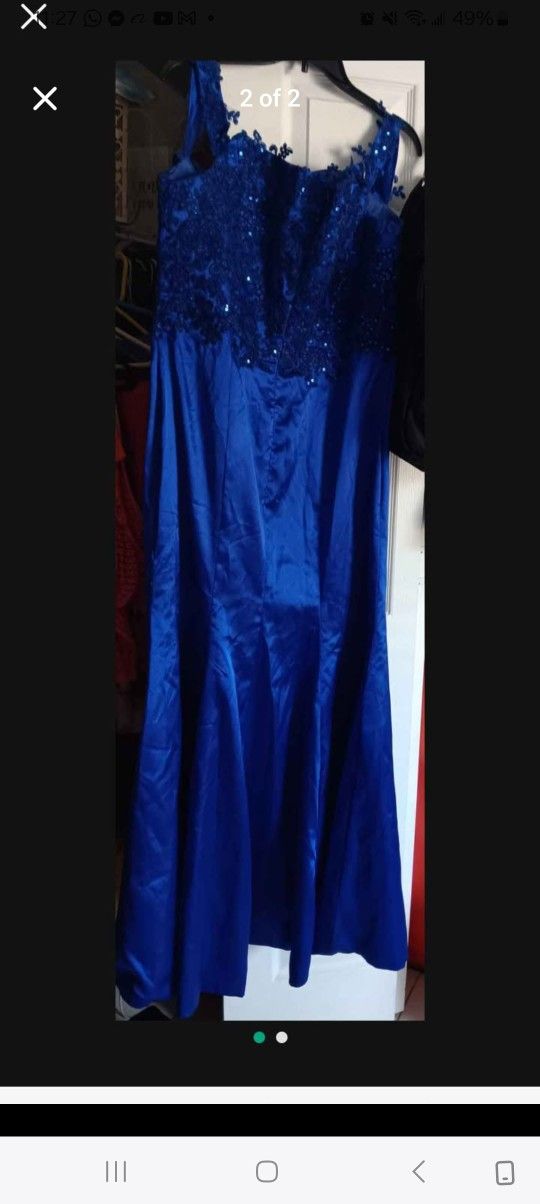 Royal blue wedding ,size xl