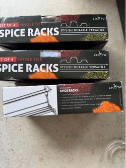 Spice rack set of 4