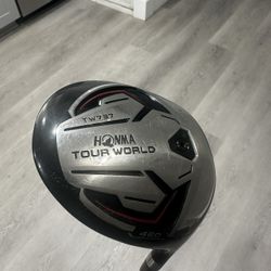 HONMA Tour World TW737 Golf Driver 10.5* w/DEUS Matrix 50 S Graphite Shaft - Made in Japan (EUC) 