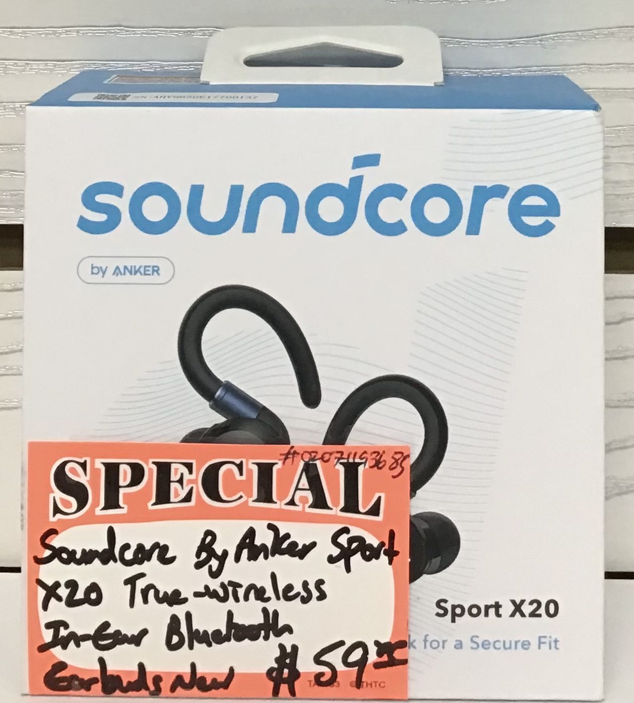 Soundcore By Anker Sport X20 True-wireless In-Ear Bluetooth Earbuds New