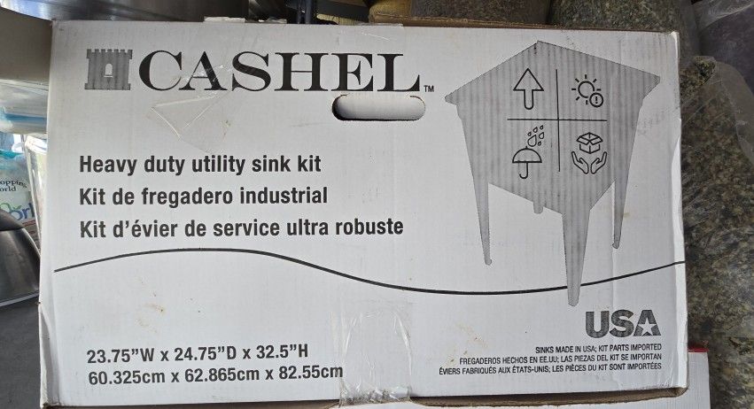 standing laundry sink  granite