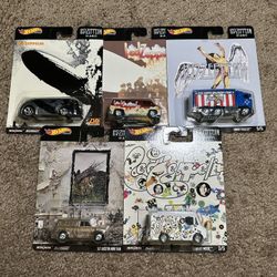 HOT WHEELS - LED ZEPPELIN Collector Cars- 5 Car Set