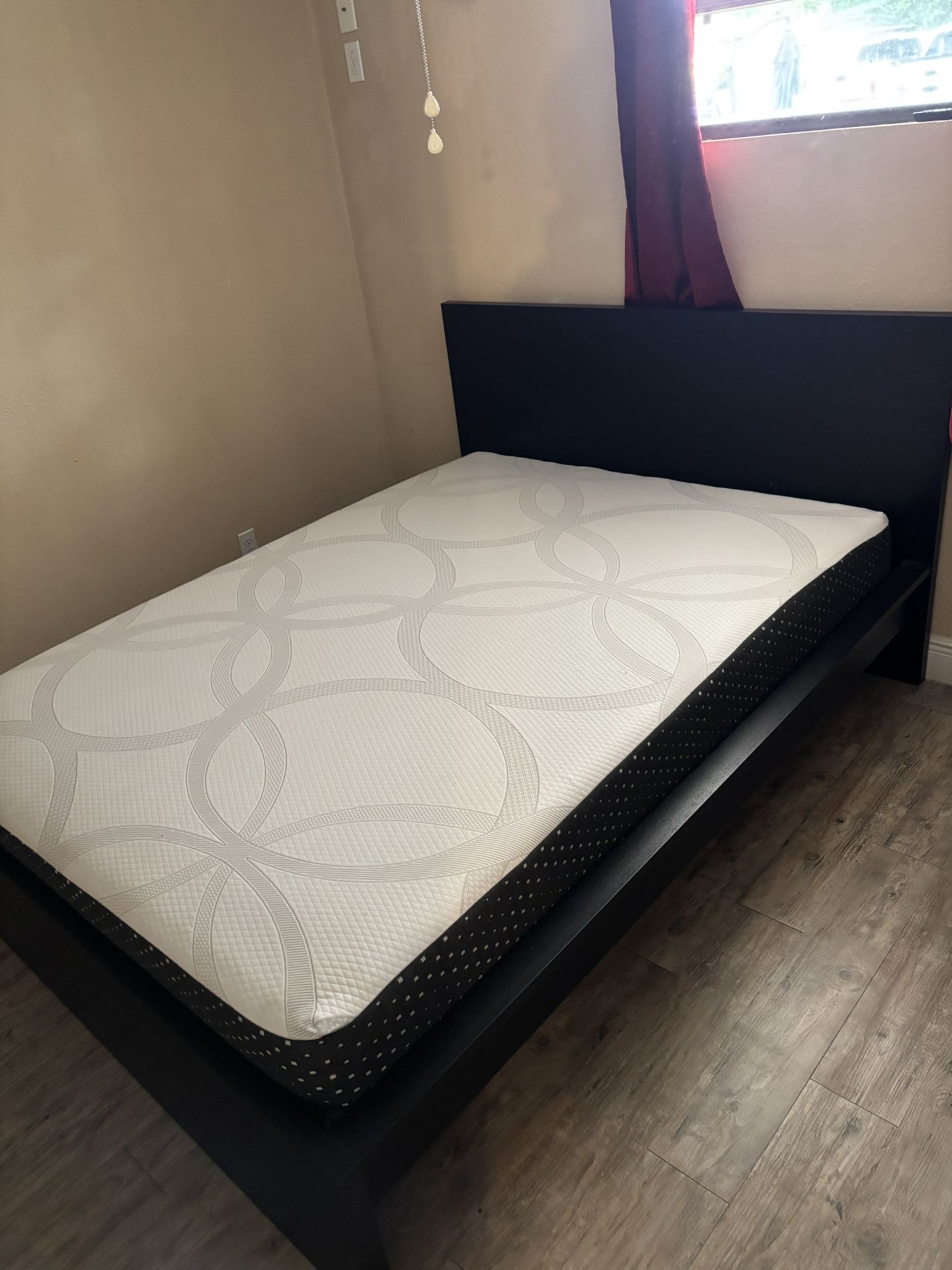 MALM IKEA Queen Bed Frame And Mattress