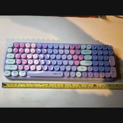 UBOTIE Colorful Retro Bluetooth Keyboard - Multi Color