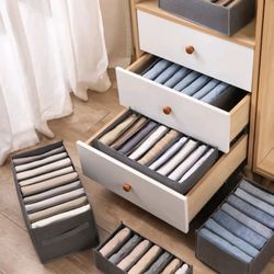 3 Pcs Foldable Clothes Organizer Small