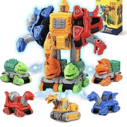 New! Dinosaur Transforming Toys for 3-6 Years Old Boys